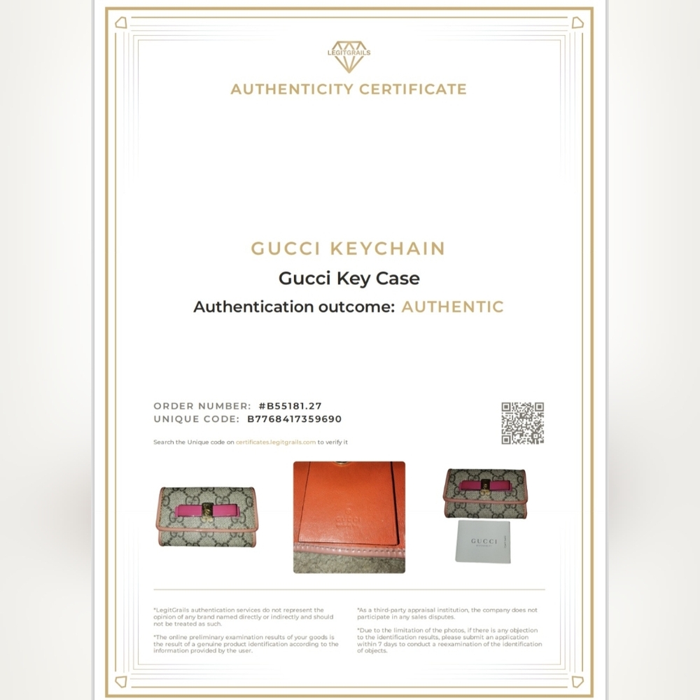 Gucci Cream and Pink Keyholder - Picture 8 of 8